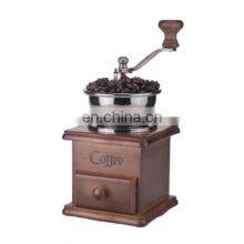 Classic Manual Coffee Bean Grinder Mill Old Fashioned Wooden Design Spices Nuts thumbnail-4