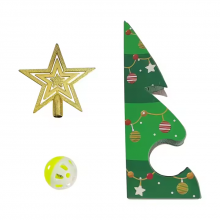 Meow Love New Design Combination Magic Organ Christmas Tree Cat Toy Collapsible Vertical Wear-Resistant Cat Scratching Board Toy thumbnail-2