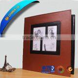 Fashion Travel Plain Leather Brown Photo Album