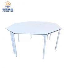 JS Custom Primary School Student Trapezoid Table And Activity Desk Collaboration Desk for Student thumbnail-3