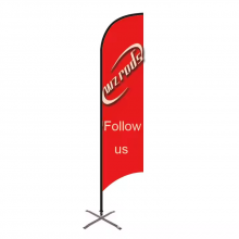 Strong Carbon Composite Fiber Wind Banner 4.7 Meter Flag Pole, Flags and Bases Can Be Customized for an Additional Fee thumbnail-3