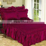 3Pcs Satin Bedspread Set thumbnail-2