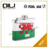 5oz Heat Transfer Printing Stainless Steel Novelty Hip Flask Souvenir