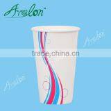 Dispisable 22oz Iced Fruit Syrup Paper Cups With Lids
