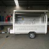 7.6*5.5ft White Food Cart Trailer Mobile Food Cart Mobile Food Trucks Food Cart thumbnail-4