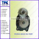 PC200-6 S6D102 OIL PUMP 6735-51-1111 thumbnail-1