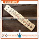 Wooden Indoor Thermometer Red Kerosene Measured Print Black Font Eco-friendly Competitive Price Fast Read Temperature thumbnail-1