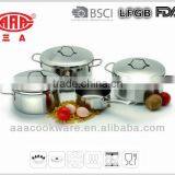 High Quality 7Pcs 18/8 Stainless Steel Dutch Oven With Induction Bottom