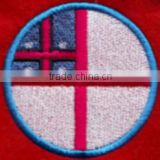 the circle designs flag patches 100% custom embroidery patches