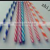 2015 Striped Acrylic Straws for Party