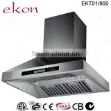 SAA CTICK Approved Commercial 1200mm Stainless Steel Kitchen Canopy Rangehood