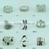 Wholesale Lots Fashion Silver Finger Girl and Boy Thin Silver Ring R0150 thumbnail-4
