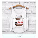 Aztec Style Wholesale Logo Print Custom Ladies Summer Short Bulk Tank Top thumbnail-5