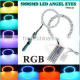 Good Quality 50mm DC12V Black PCB Full Circle Anegel Eyes for Honda City Led Lights thumbnail-6