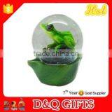 Frog Snow Globe With Stone Base for Souvenir 2015 thumbnail-2