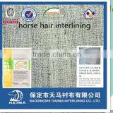 High Quality for Suit and Overcoat Real Horse Hair Canvas Interlining 9813 thumbnail-2