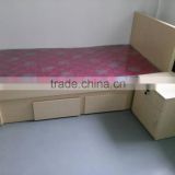 teak wood double bed designs with box