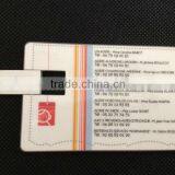 Card Usb Flash Stick With Lamination of Maps