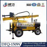 DFQ-150W Small Diesel Drilling Rig for 150m Water Wells thumbnail-3