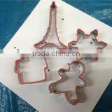 Snowflake Metal Cheap Cookie Cutters With Color Edge