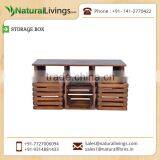 Spacious and Polished Wooden Storage Box Available from Wholesale Seller