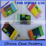 China Factory OEM Design Mix Color Flip Wallet Case Cover For IPhone&Samsung thumbnail-1