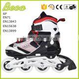 Wholesale Adjustable 4 Wheels Black Red High End Kids Roller Skate thumbnail-2