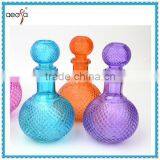 mini cute patterned spray color round cheap single glass wine decanter