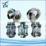 High quality mirror finish sanitary sight glass for tank