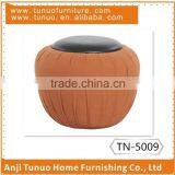 Specific Use Ottoman Stool, Linen Fabric Ottoman , Patchwork Folding Ottoman