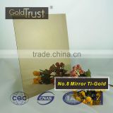 gold mirror cladding stainless steel sheets