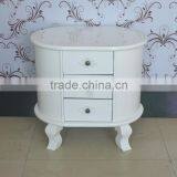 Provence Modern White Lacquer Bedroom Cupboards Design Bedside Chest Table Oval Living Room Cabinet Wooden Sideboard thumbnail-2