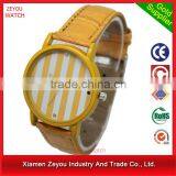 R0718 (*^__^*) Custom logo printed best watch uk , PU band stripe dial best watch uk