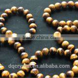 Factory Wholesale Different Size Natural Tiger Eye Stone Beads Bracelet for Men thumbnail-1