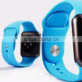 New 1:1 Original Silicone Band For Apple Watch 42mm/38mm silicone band With Connector Adapter