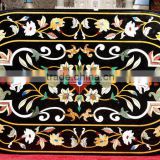 Indian Marble Inlay Table Top , Stone Pietra Dura Marble Table Top