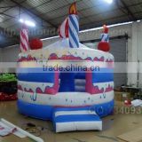 Cake Bounce House Children party Happy Inflatable Birthday Bouncer For Sale