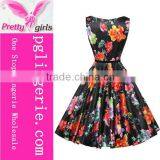 Bright Color 1950s Audrey Hepburn Dress thumbnail-1