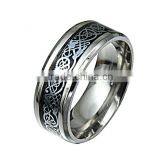 Stainless Steel Glass Face Drawing Ring thumbnail-2