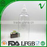 Hot Sale Squeeze Clear Pet Bottle for Ketchup With Drop Cap