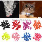 20 Pcs Colorful Soft Pet Dog Cat Nail Caps