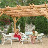 Large Outdoor Wooden Gazeb thumbnail-4