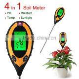4 IN 1 Soil Moisture Monitor, Soil PH Value, Soil Temperature and Sunlight Intensity Tester thumbnail-1