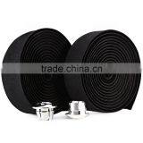 Free Shipping 2pcs Cycling Road Bike Cycle Cork Handlebar Handle Tape Ribbon Wrap Bar + 2 Bar Plug thumbnail-2