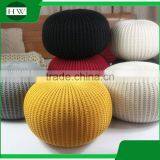 Wholesale Living Room Home Office Bed Homeware Round Soft Indian Moroccan Ottoman Crochet Knitted Pouf Japanese Tatami Mat thumbnail-1