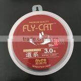 3.0# 0.28mm Red Color 50m Spool Nylon Monofilament Fishing Line thumbnail-1