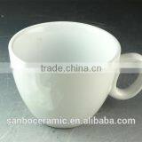 White ceramic mug cup / big cup for capucimo / customer logo print OEM solo cups