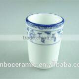 Stock Cheap Blue & White Porcelain Cup, Japanese Restaurant Drinking Cup , Tea Cups thumbnail-1