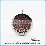 High Quality Stainless Steel Necklace Aromatherapy Oil Diffuser Locket Pendant thumbnail-4