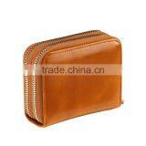Custom RFID Travel Genuine Leather Wallet for Men thumbnail-5